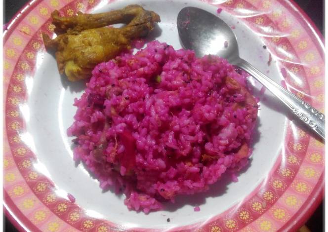  Resep  Nasi  goreng  Pink buah  naga  oleh Ratna Perwitasari 