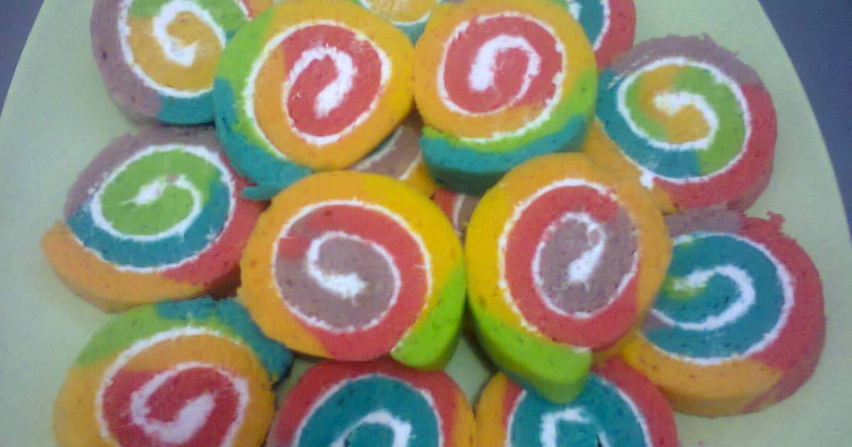 Resep BOLU KUKUS RAINBOW Resep BOLU KUKUS RAINBOW
