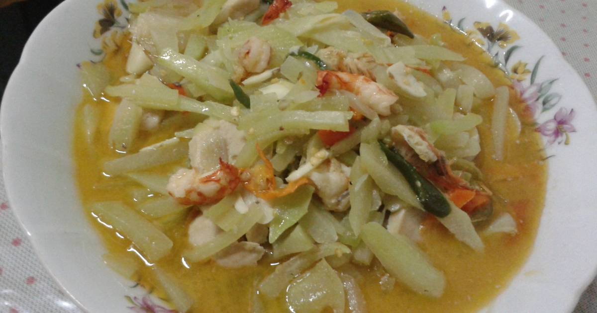  Resep labu siam udang masak santan oleh Bunda AtgafByan 