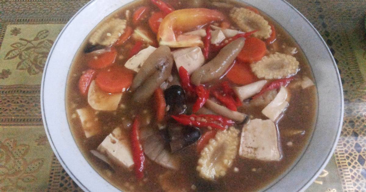 Resep teripang(hoisem) saos tiram ala buntet oleh Antoni 