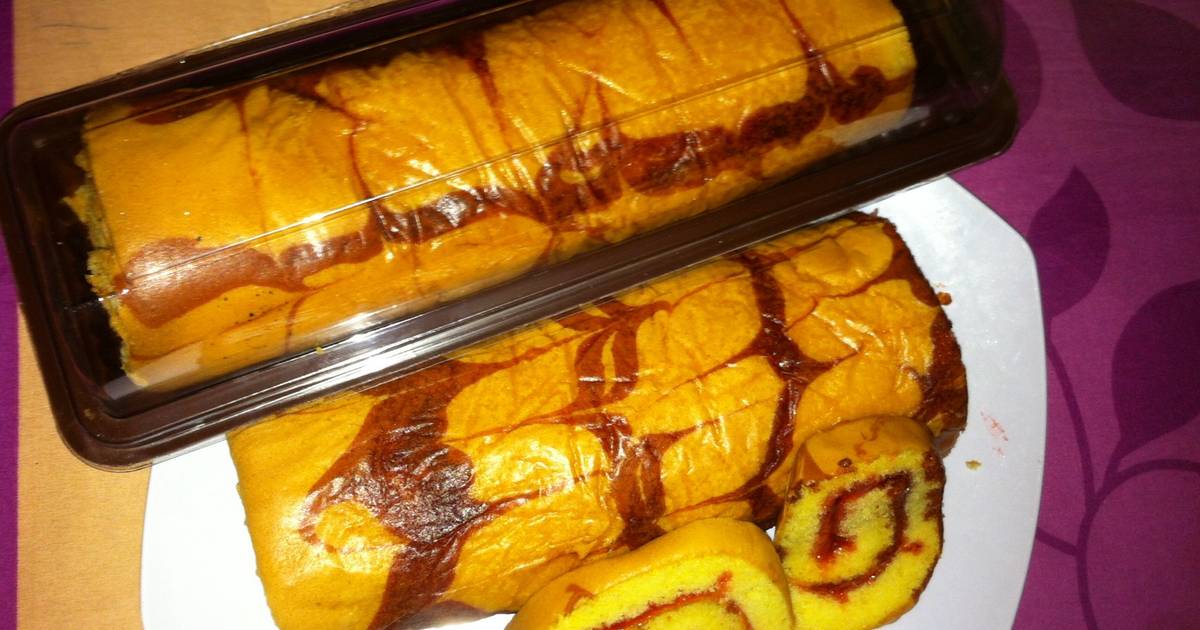 Resep Bolu Gulung Batik (oven)