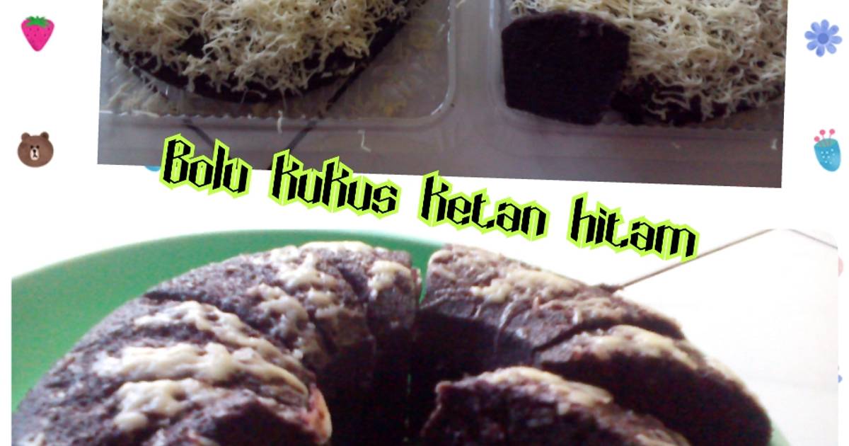 Resep Bolu kukus ketan hitam Resep Bolu kukus ketan hitam