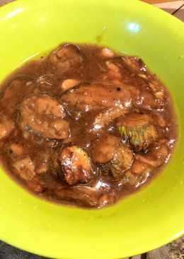 bubur tiram terong