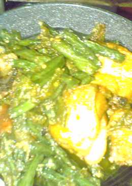 ayam terasi kacang panjang cabe ijo