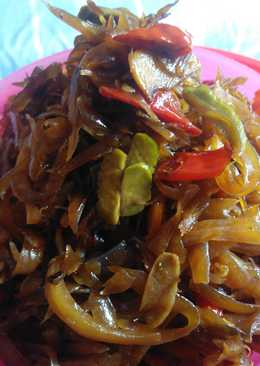 oseng kates (tumis pepaya mentah)