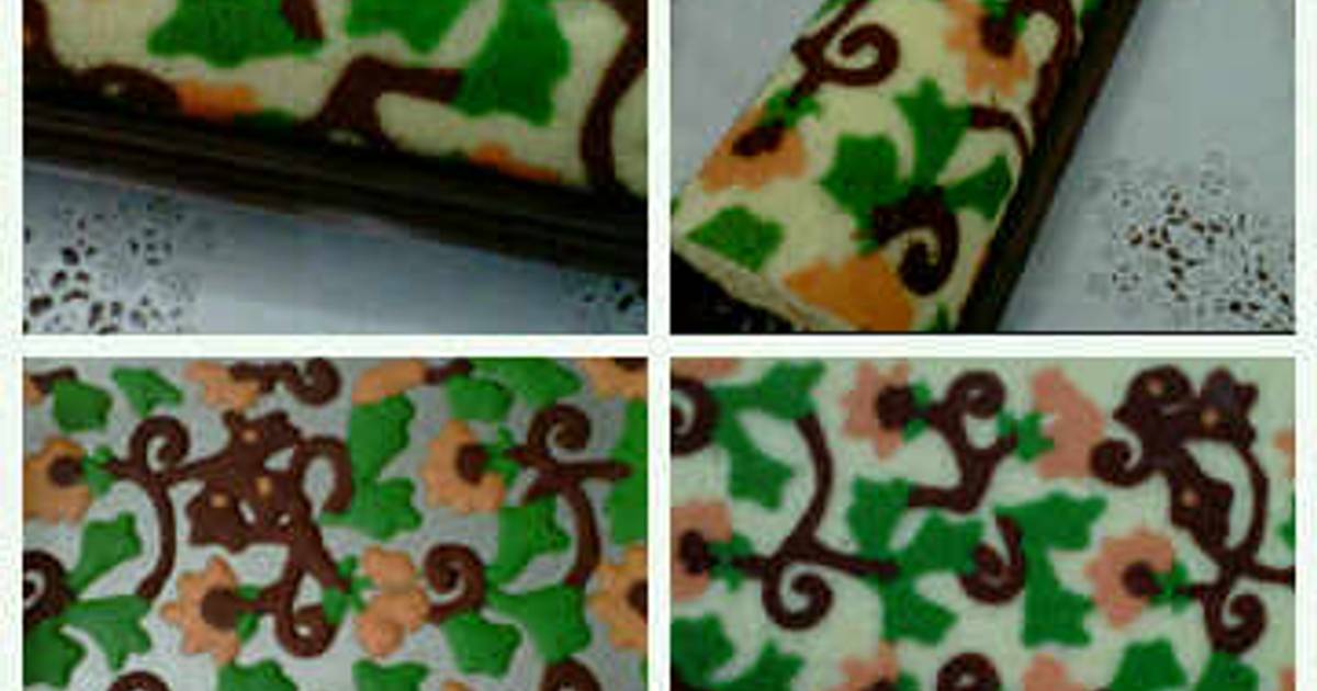 Resep bolu gulung batik