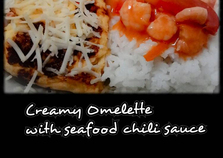 Resep Telur Omelette Creamy Saus Seafood By Shei Layla