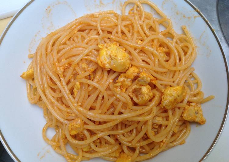 bahan dan cara membuat Spaghetti Goreng Praktis ala nyokap