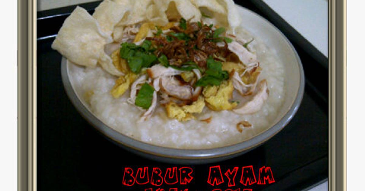  Resep Bubur ayam praktis dgn slow cooker oleh amei Cookpad