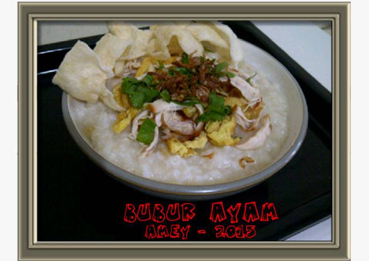 resep makanan Bubur ayam praktis dgn slow cooker