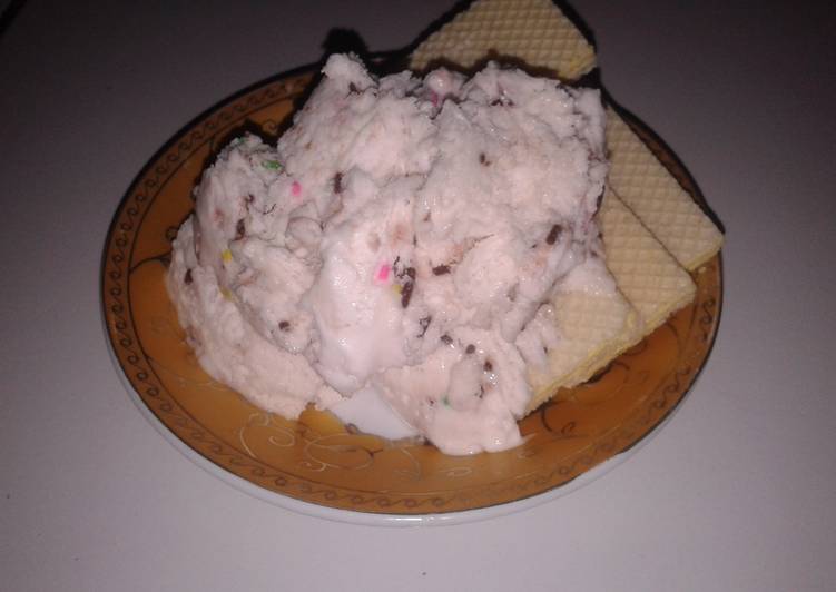 bahan dan cara membuat ice cream santan simple