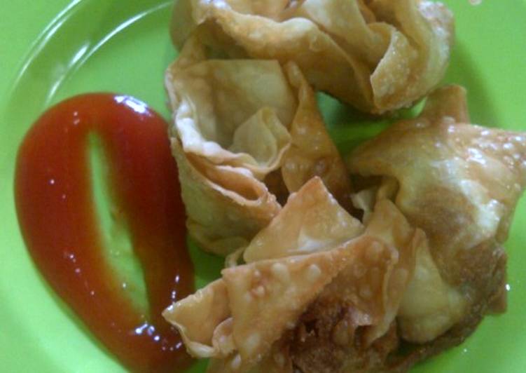 bahan dan cara membuat Siomay Udang Goreng