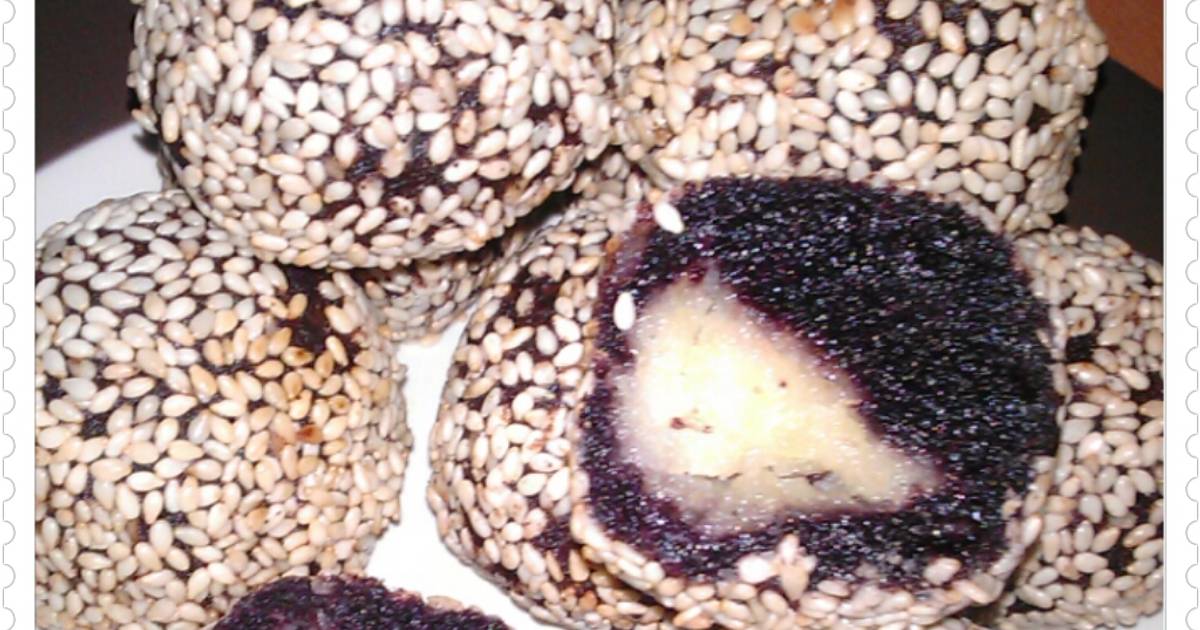 Resep onde empuk ketan hitam kentang utk keluarga
