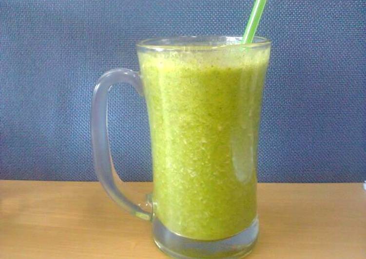 cara membuat Spinach Pina Colada