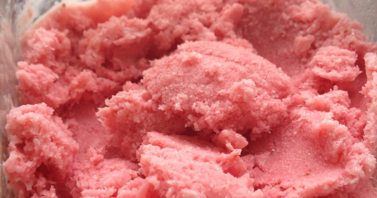 Resep Strawberry sorbet mudah ala JTT