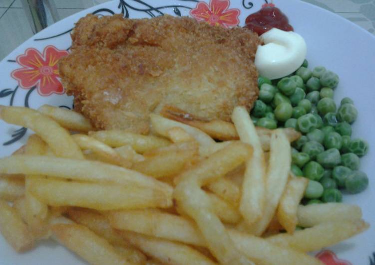 Resep dori fish and chips - bude (bu dessy)