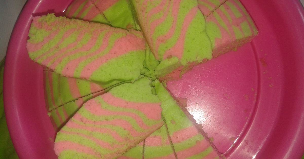 Resep bolu zebra kukus cantik