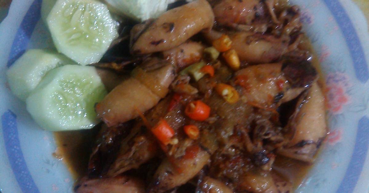  Resep  cumi  saos tinta  spesial pedas manis oleh Intan 