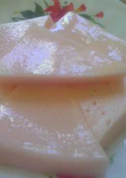 puding susu merah jambu