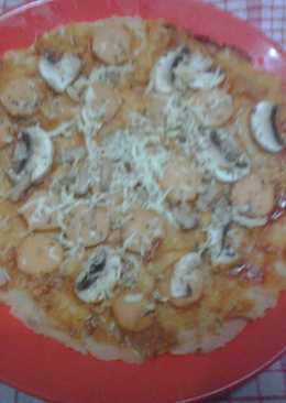 Crepes Garing dari Kulit Lumpia Isi Sosis Jamur