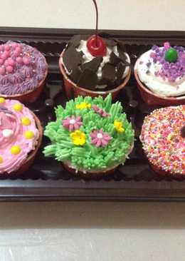 Cup Cake Coklat hias