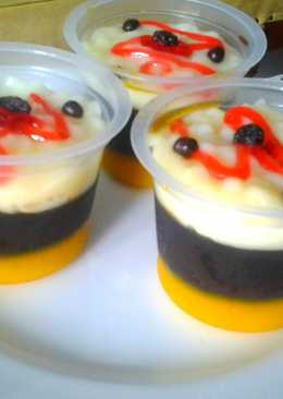 Puding Mangga Coklat vla Vanilla