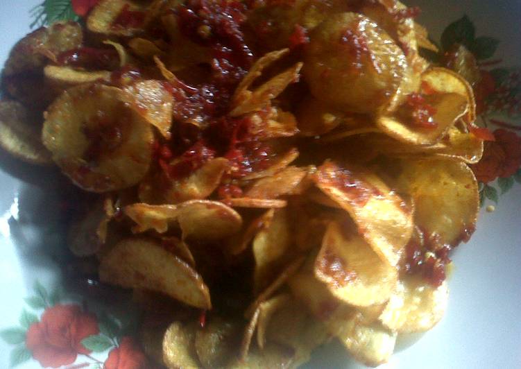 bahan dan cara membuat sambal goreng ubi kayu 