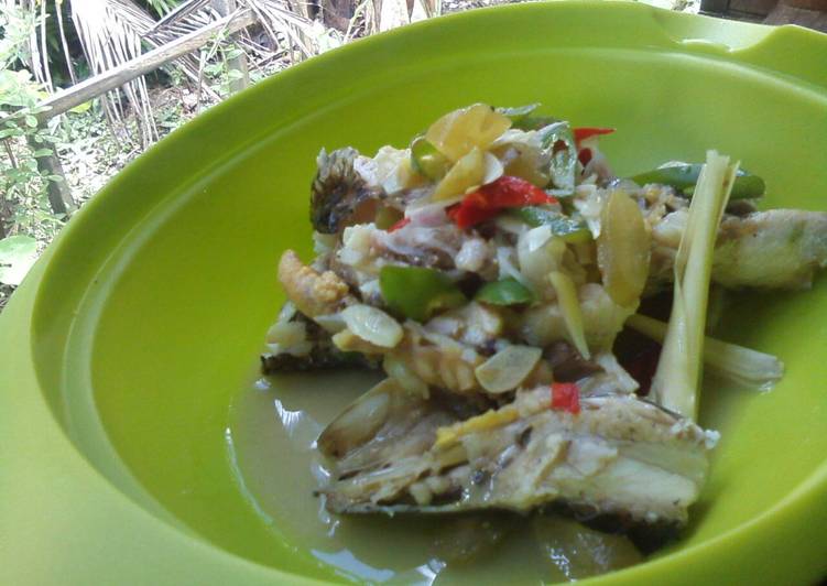 resep lengkap untuk Haruan Batu'up (Ikan Gabus Tim)