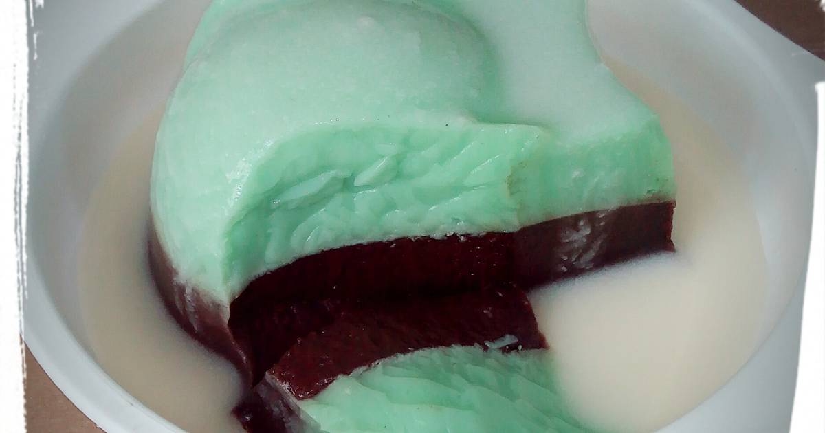 Cara Membuat Puding  Pandan Dan Fla Resep  Bunda Rumahan