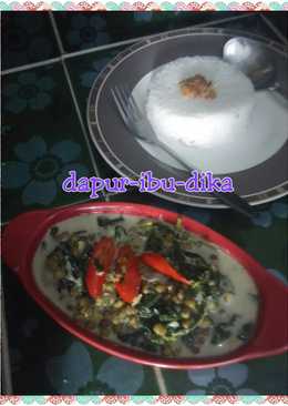 sayur daun singkong kacang hijau