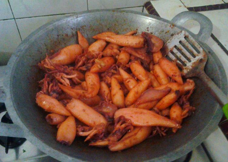 resep makanan SOTONG GULA ASEM   ( CUMI-CUMI )