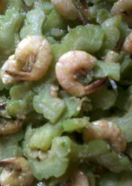 pare udang tumis cabe rawit