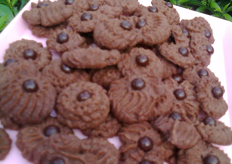 resep lengkap untuk Kukiz Nutrijel (eggless cookies)