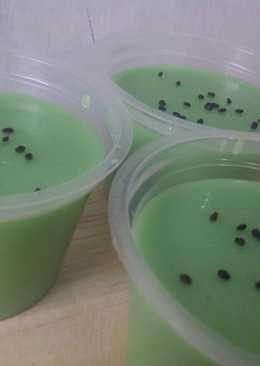 puding pandan susu sapi murni