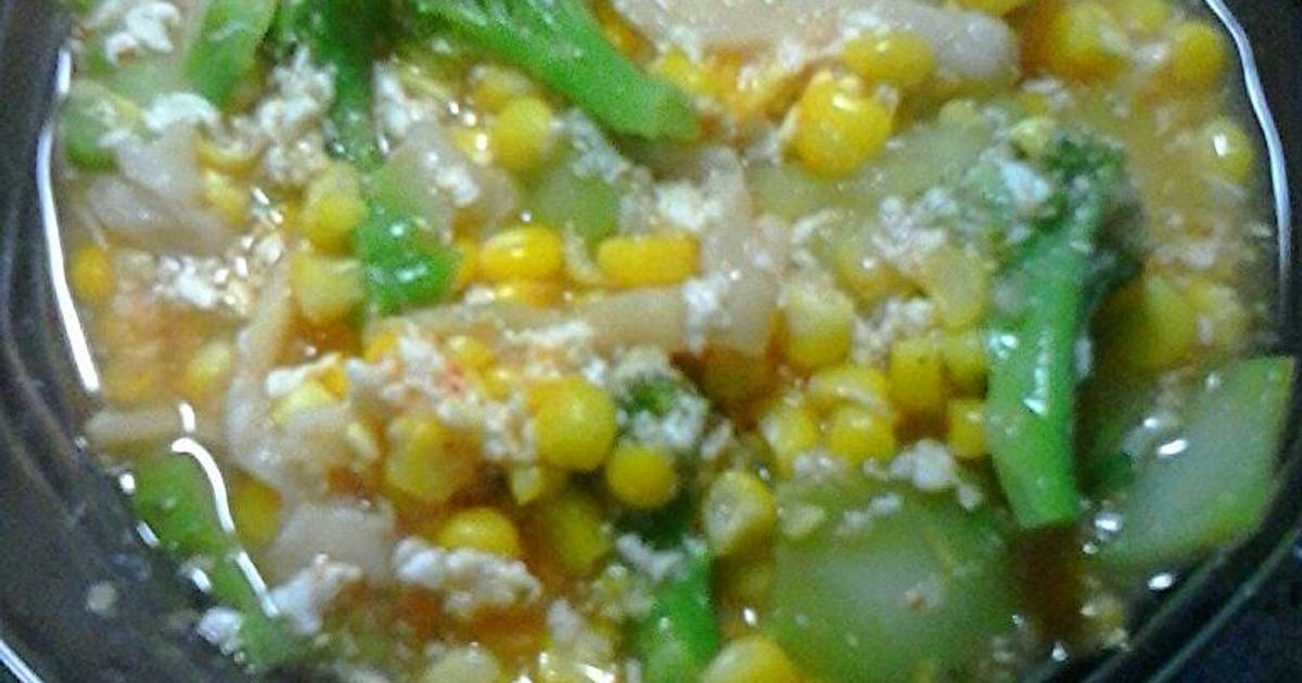 Resep Sup Jagung  Brokoli Jamur Tiram oleh Aprilia Nur 