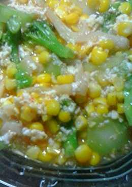 Sup Jagung Brokoli Jamur Tiram