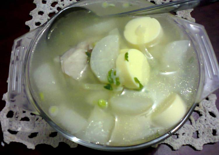 resep masakan Sup Lobak Kepala Ikan Tofu