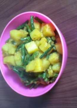 Tumis Kencan ( Kentang Kacang ) Bumbu Kuning