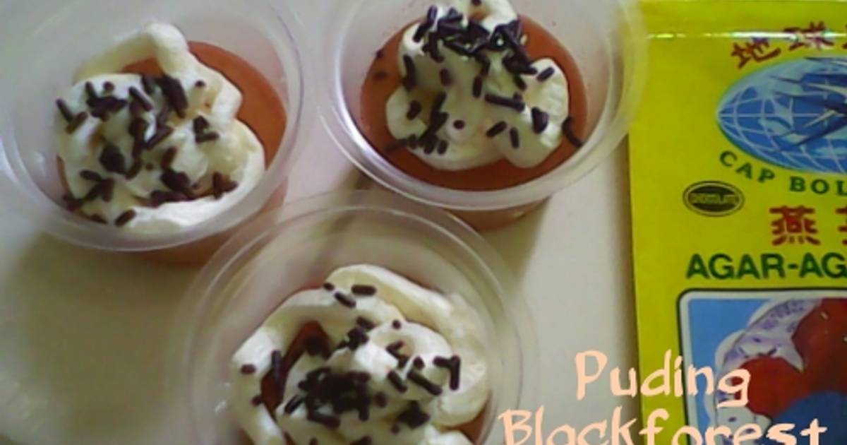 Resep Puding Blackforest Minimalis
