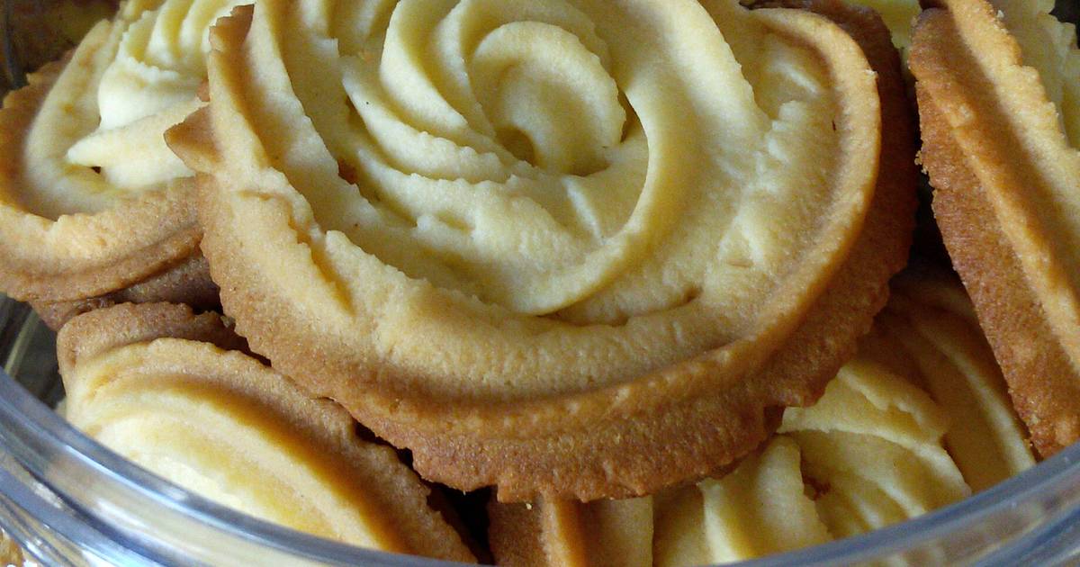 Resep Danish butter cookies Resep Danish butter cookies