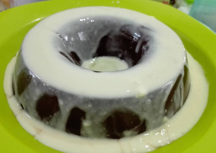 resep makanan Puding coklat vla kfc