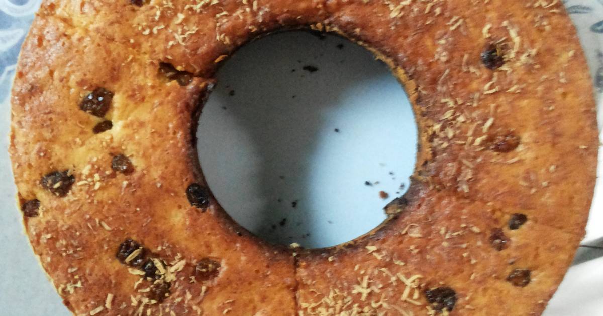 Resep Cake tape kismis keju