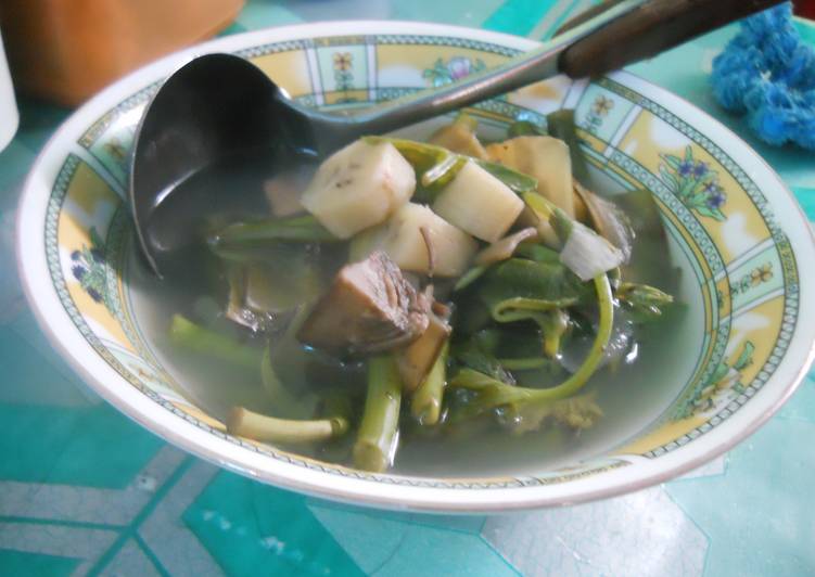 resep makanan Gangan keladi khas Banjar