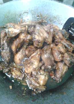 Ayam goreng kecap saos mentega