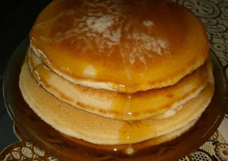 resep makanan Pancake simpel tanpa telur