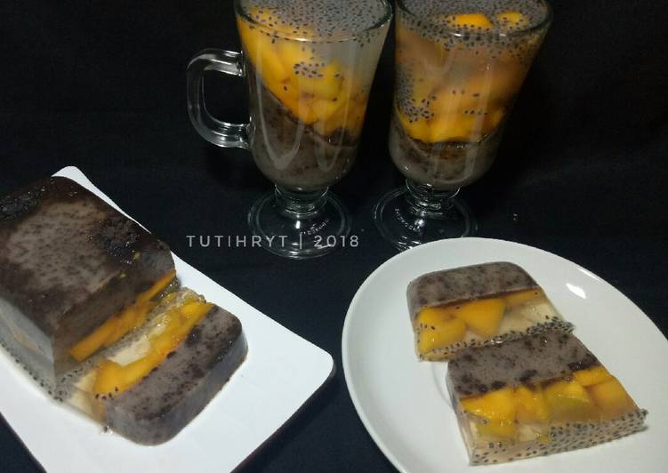 gambar untuk resep makanan Pudding oreo mangga