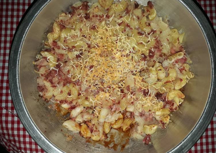 resep lengkap untuk Baked Macaroni With BBQ Sauce # Day 4