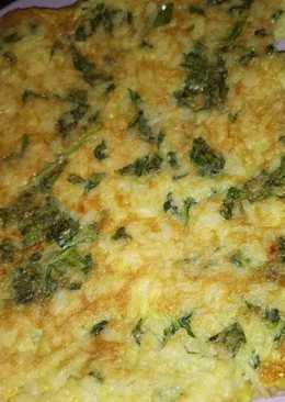 Rice Omelet with Spinach