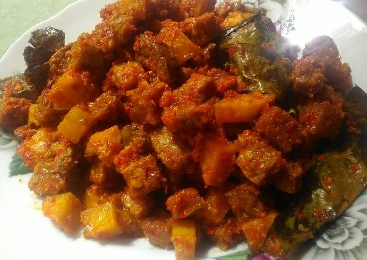 resep Kentang,tempe,ati ampela bumbu rendang ??