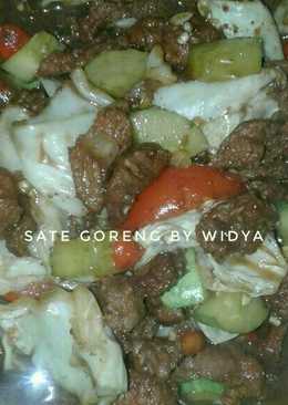 Sate goreng daging sapi